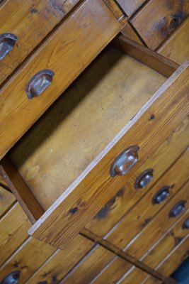 Dutch Pine Industrial Apothecary / Workshop Cabinet, 1950s-XO-1425755