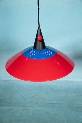 Dutch Postmodern Hanging Lamp in Bright Colors, 1980s-HGA-1080949