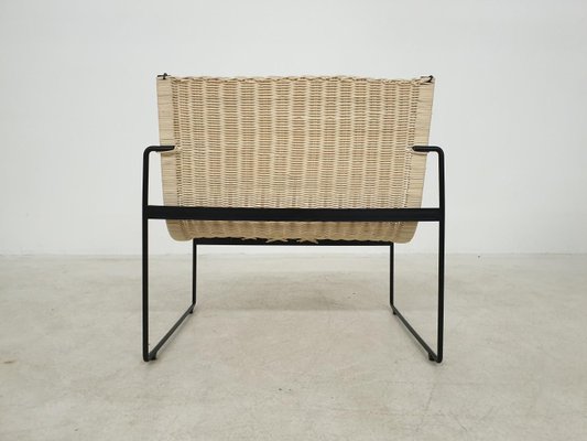 Dutch Rattan Lounge Chairs by Gregorio Vicente Cortes & Luis Onsurbe for Metz and Co, 1960s, Set of 2-ZO-639698