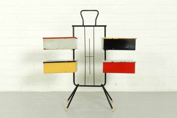 Dutch Sewing Box by Joost Teders for Metalux, 1950s-ZA-1259801