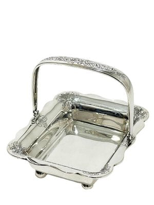 Dutch Silver Bonbon Basket by DJ Aubert & Zn-UCH-1224276