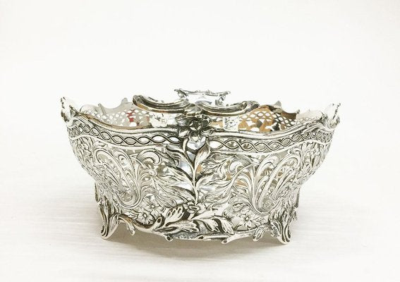 Dutch Silver Bread Basket by Zaans Zilversmederij, Amsterdam, 1925-UCH-1224616