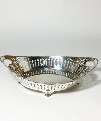 Dutch Silver Bread Basket from Van Kempen and Zonen, 1894-UCH-1224963