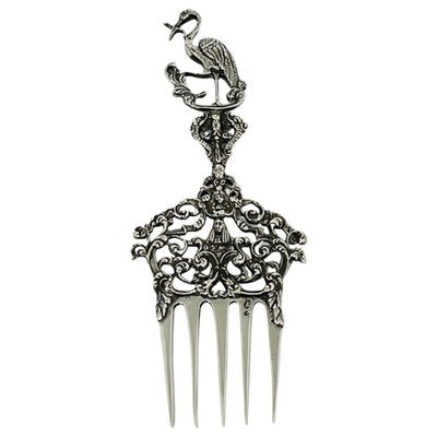 Dutch Silver Bread Fork with Stork Handle by Gerardus Schoorl, 1912-UCH-1224315