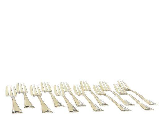 Dutch Silver Cake Forks, 1941, Set of 12-UCH-1224259