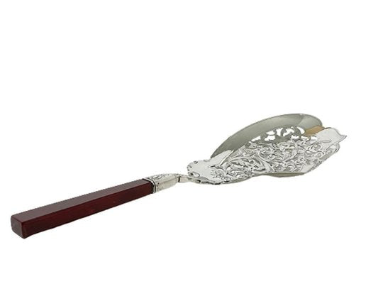 Dutch Silver Fish Serving Spoon with Agate, Denmark, 19th Century-UCH-1277491