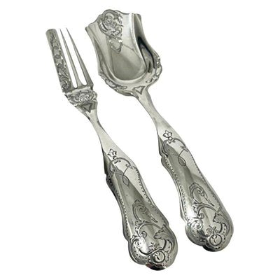 Dutch Silver Ginger Place Settings by Adrianus Kuijlenburg, 1878, Set of 2-UCH-1224316