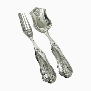 Dutch Silver Ginger Place Settings by Adrianus Kuijlenburg, 1878, Set of 2-UCH-1224316