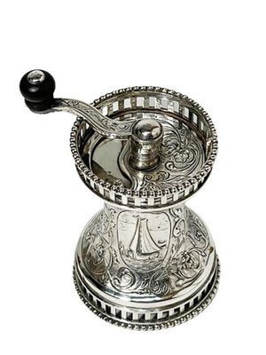 Dutch Silver Pepper Mill from Vos & Co, 1900s-UCH-1224408