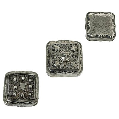 Dutch Silver Peppermint Boxes, Set of 3-UCH-1224207