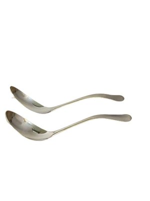 Dutch Silver Serving Spoons by Gerritsen & Van Kempen, 1949 and 1950, Set of 2-UCH-1224125