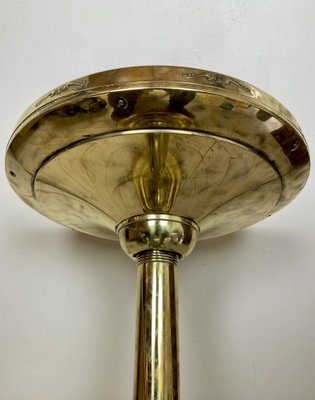 Dutch Smokers Table in Brass with Accessories from KMD-Daalderop, 1930s, Set of 5-WZZ-1279676