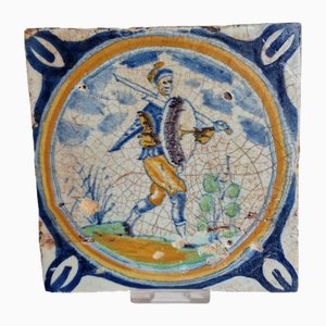 Dutch Solier Tile from Delft, 1600s-BXK-2026761