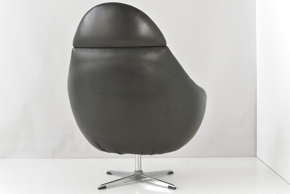 Dutch Swivel Bucket Chair in Leather, 1960-LOB-1235787