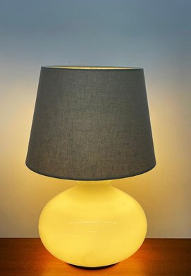 Dutch White Glass Table Lamp by Dijkstra, 1970s-UCH-1767281