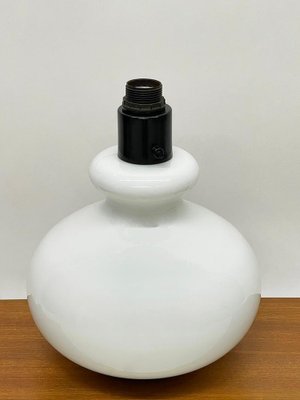 Dutch White Glass Table Lamp by Dijkstra, 1970s-UCH-1767281