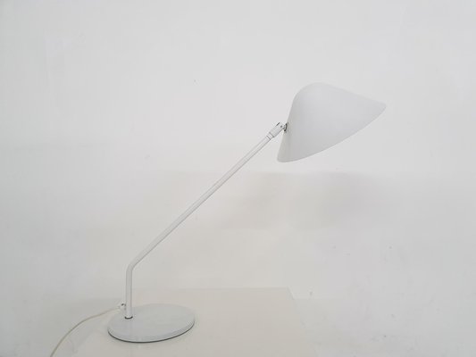 Dutch White Metal Desk Light by Hala Zeist, 1970s-ZO-1116147