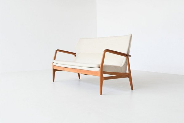 Dutch Wingback Sofa in Cream by A. Madsen & H. Schubell, 1960-BXV-1808127