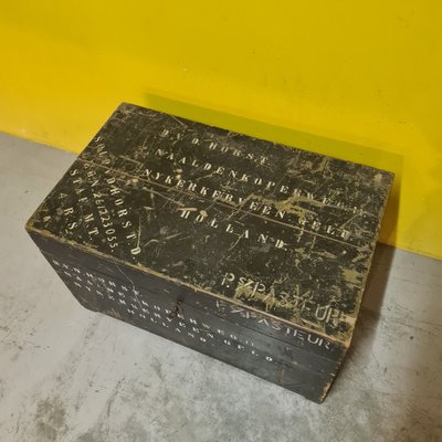 Dutch Wooden Soldier Travel Chest, 1940s-VHW-1811491