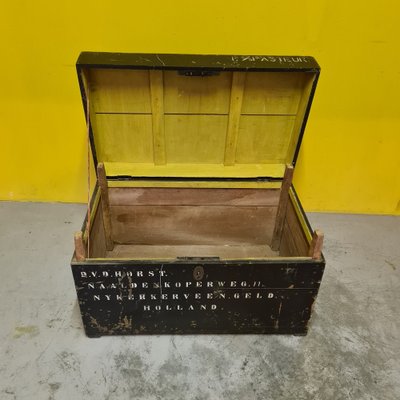 Dutch Wooden Soldier Travel Chest, 1940s-VHW-1811491