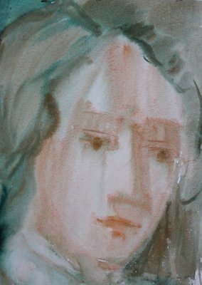 Dzidra Ezergaile, Youth, Bilateral, 1960s, Watercolor on Paper-FNC-1803955