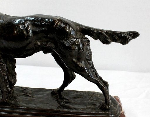 E. De Gaspary, Hunting Dog, Late 19th-Century, Bronze-RVK-1058518