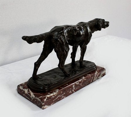 E. De Gaspary, Hunting Dog, Late 19th-Century, Bronze-RVK-1058518