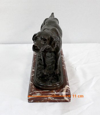 E. De Gaspary, Hunting Dog, Late 19th-Century, Bronze-RVK-1058518