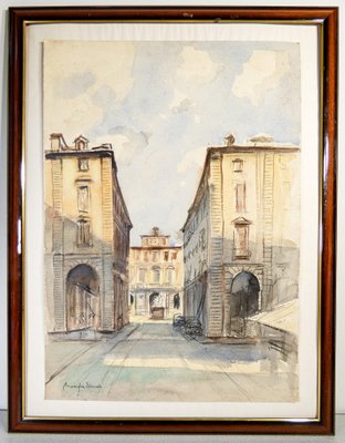 E. Maneglia, Piazza Corpus Domini, Turin, Framed-OJE-1255255