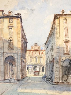 E. Maneglia, Piazza Corpus Domini, Turin, Framed-OJE-1255255