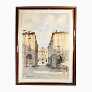 E. Maneglia, Piazza Corpus Domini, Turin, Framed-OJE-1255255