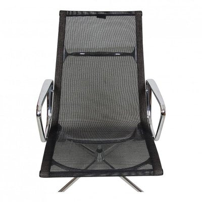 EA-116 Lounge Chair in Black Net by Charles Eames for Vitra, 2000s-MTD-1400555