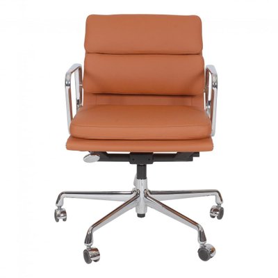 Ea-217 Office Chair in Cognac Leather by Charles Eames for Vitra-MTD-1401637