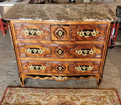 Early 18th Century Chest of Drawers with Marble Top-IYK-1757256