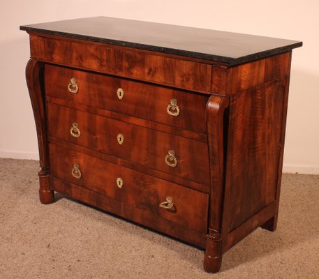 Early 19 Century French Chest of Drawers in Walnut-HPU-1752203