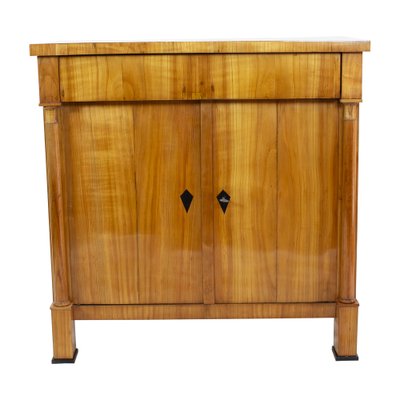 Early 19th Century Biedermeier Cherrywood Half Cabinet or Chest of Drawers-WFJ-1033649