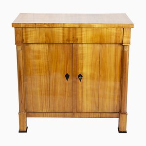 Early 19th Century Biedermeier Cherrywood Half Cabinet or Chest of Drawers-WFJ-1033649