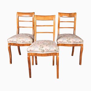 Early 19th Century Biedermeier Curved Chairs, Set of 3-FLW-1402329