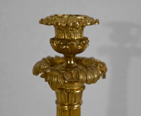 Early 19th Century Bronze Candleholders, Set of 2-RVK-1338278