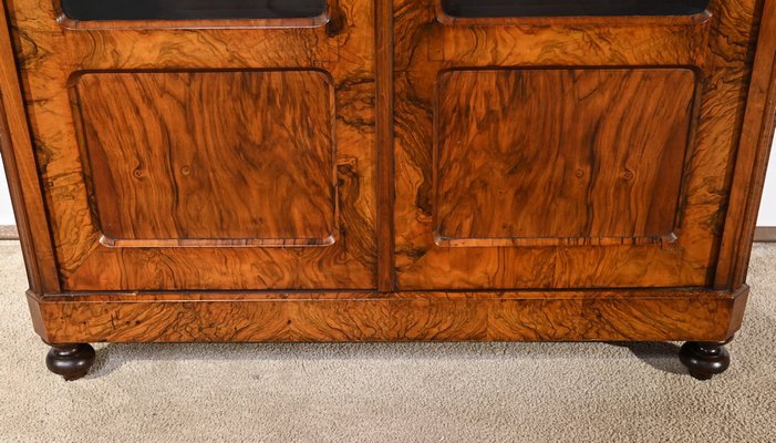 Early 19th Century Burr Walnut Bookcase-RVK-1817682