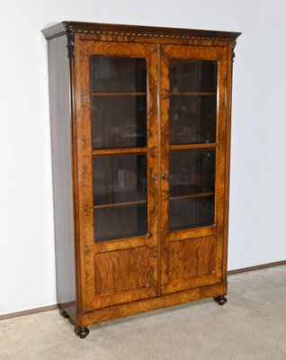 Early 19th Century Burr Walnut Bookcase-RVK-1817682