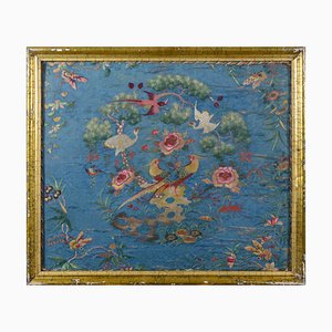 Early 19th Century Chineese Embroidery with Exotic Birds and Flowers-AOI-2022733