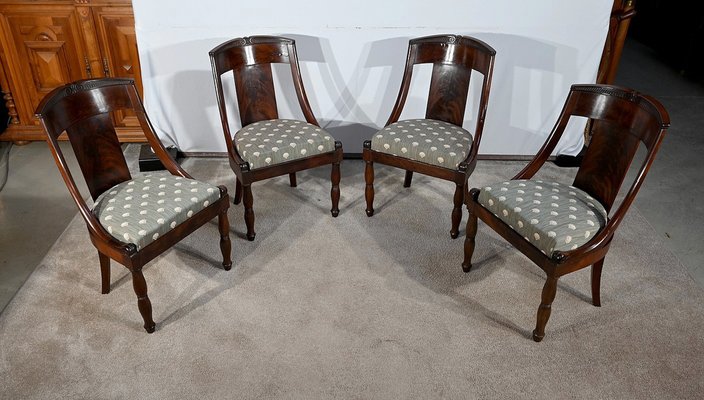 Early 19th Century Cuba Mahogany Chairs, Set of 4-RVK-1711152