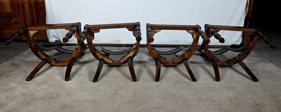 Early 19th Century Cuba Mahogany Chairs, Set of 4-RVK-1711152