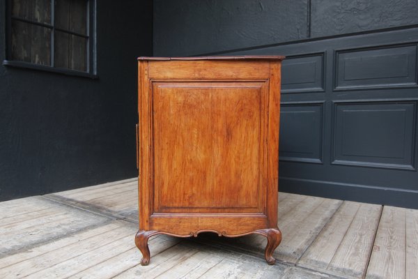 Early 19th Century Curved Cherrywood Chest of Drawers-TAT-1766294