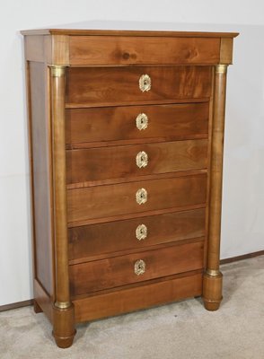 Early 19th Century Empire Chest of Drawers in Cherry Trees-RVK-1726224