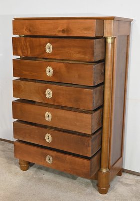 Early 19th Century Empire Chest of Drawers in Cherry Trees-RVK-1726224