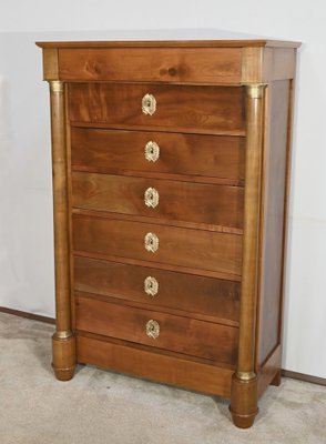 Early 19th Century Empire Chest of Drawers in Cherry Trees-RVK-1726224