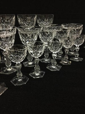 Early 19th Century English Crystal Cut Glasses, Set of 60-UCH-1224692