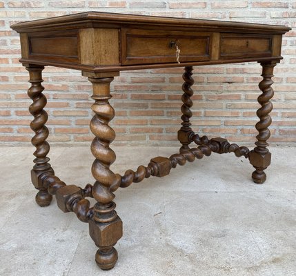 Early 19th Century French Walnut Worktable-NOU-1802858